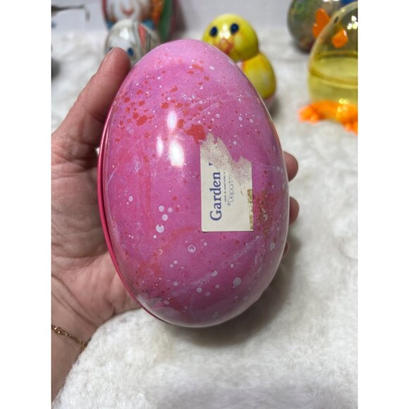 Vintage style Easter tins lot- Easter Chick, Bunny, German Rabbits, Mary Engelbr - Picture 6 of 12